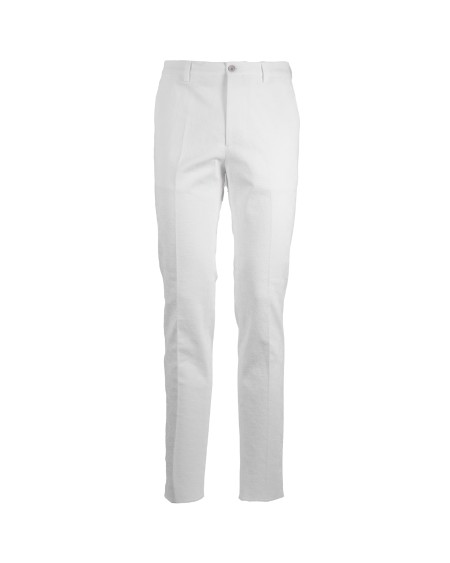 Shop ETRO  Trousers: Etro stretch cotton trousers.
Button and zip closure.
American pockets on the front, welt pockets on the back.
Embellished with ETRO and Pegaso logos embroidered on the back.
Composition: 96% Cotton, 4% Elastane.
Made in Italy.. MREA0005 99TTE26-W0001